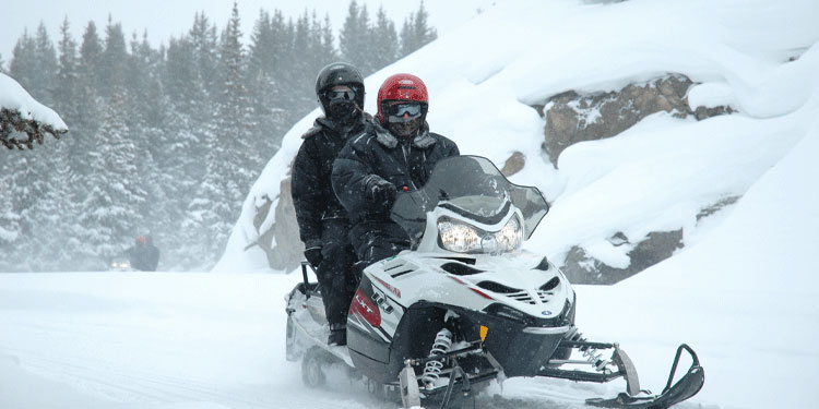 Snowmobiling