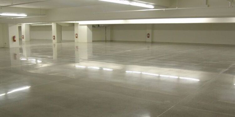 concrete floor polished
