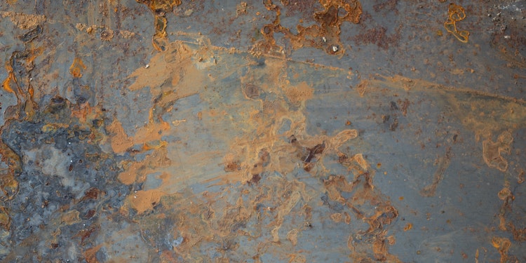 rust stain on concrete
