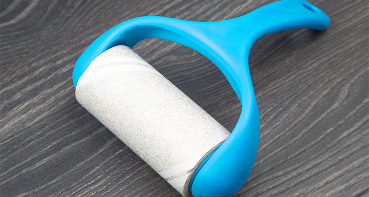 use lint roller to clean