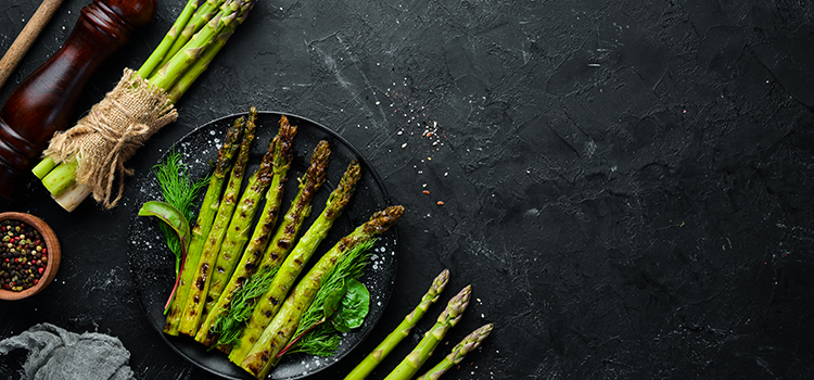 Grill the Prepared Asparagus and Serve It