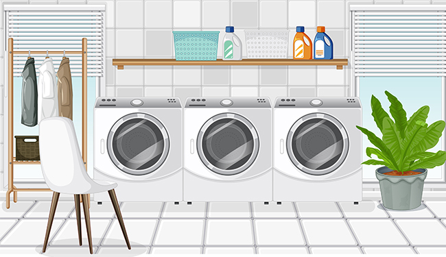 Natural Concept Laundry Room
