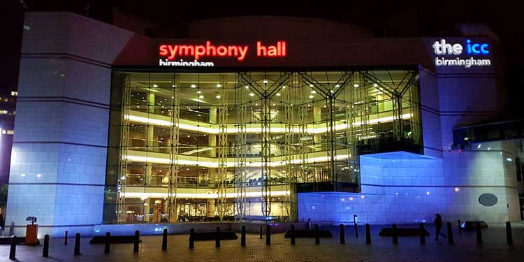 Concert at the Symphony Hall, Birmingham