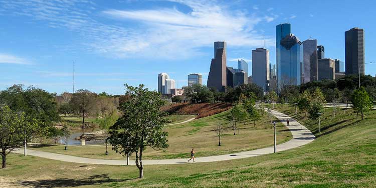 Hiking and Biking at the Buffalo Bayou Park