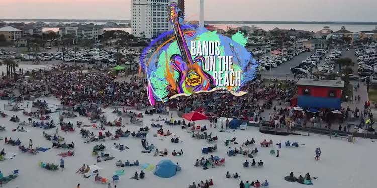 bands on the beach