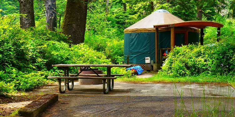 Beachside Camping at the Beverly Beach State Park