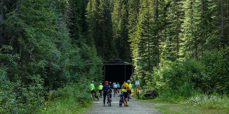 Biking Through Hiawatha Mountain Bike Trail 