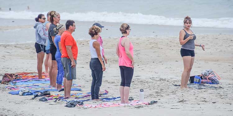 Try Beach Yoga at Outer Banks Yoga 